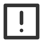 Alert Square SVG Icon